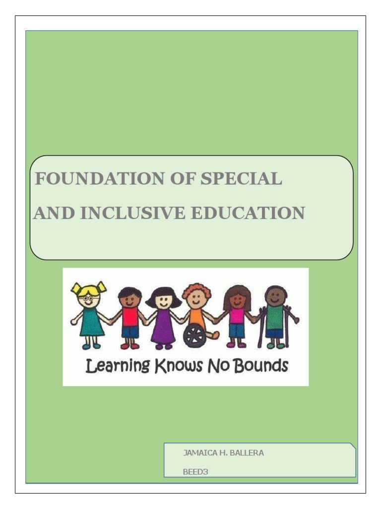 Foundations of Inclusive Education | PDF | Special Education ...