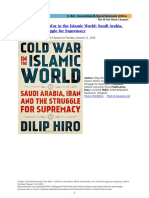 H-Net - New Book - Cold War in The Islamic World - Saudi Arabia, Iran and The Struggle For Supremacy - 2020-01-22