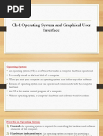 L-1 Operating System and Graphical User Interface