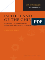 In The Land of The Chiefs: Dissertations Dissertations