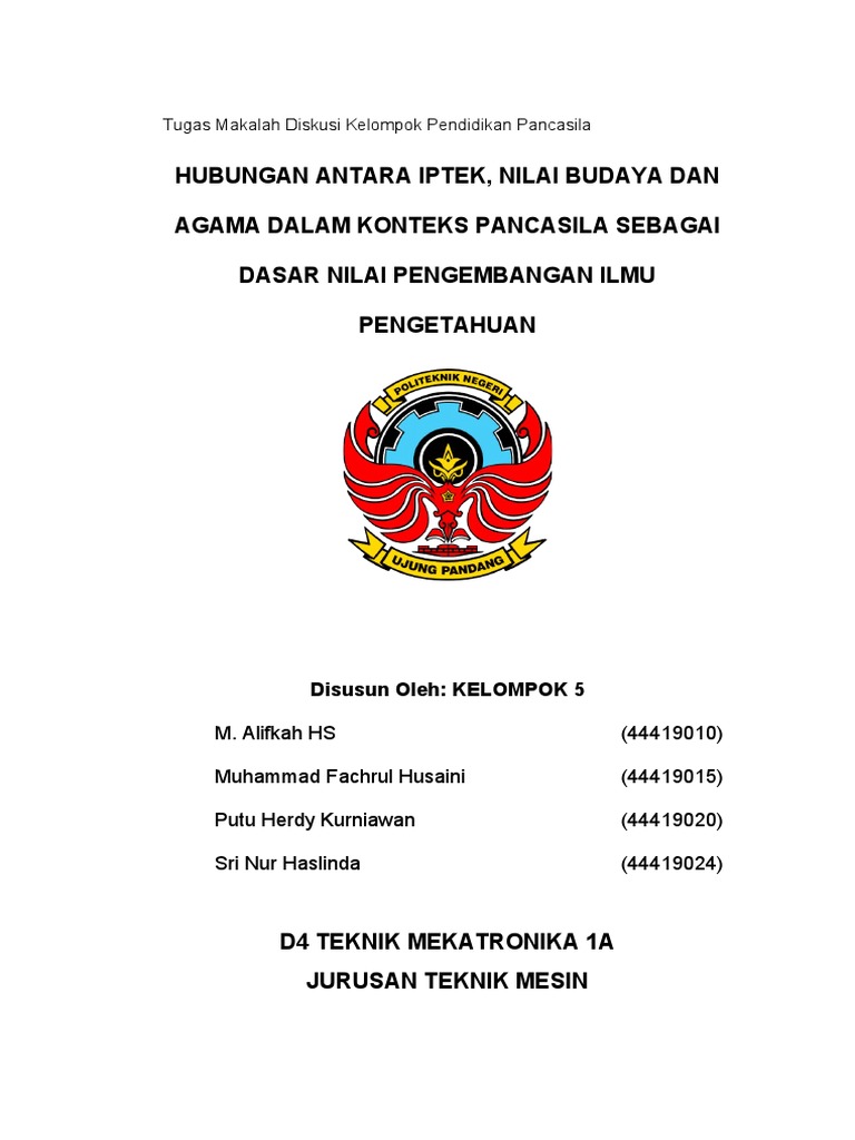 Makalah Pancasila Kel.5 Clear! | PDF | Ilmu Sosial | Sains & Matematika