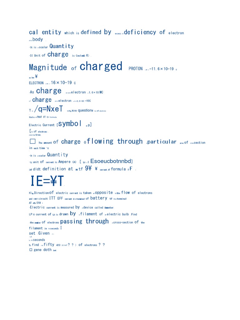 Cal Entity Which Is Defined by Excess or Deficiency of Electron PDF