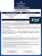 Aviso - Operacion - David Solutions, S.A. - David (Cabecera)