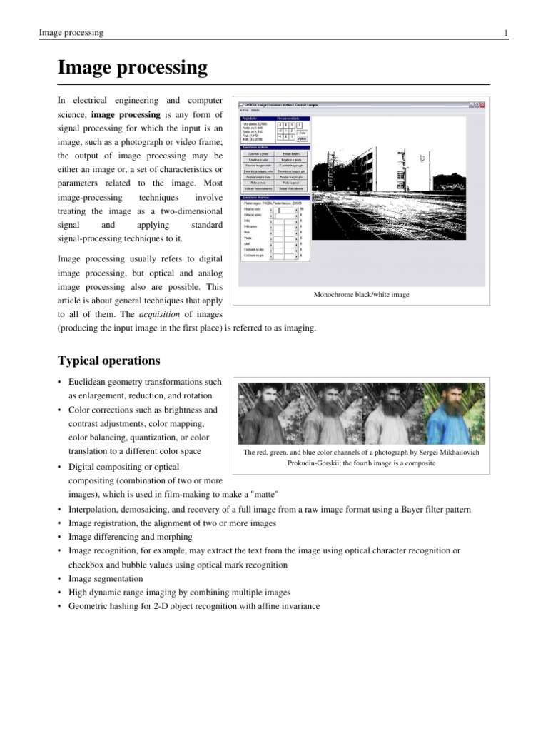 Image Processing | PDF | Computer Vision | Rgb Color Model