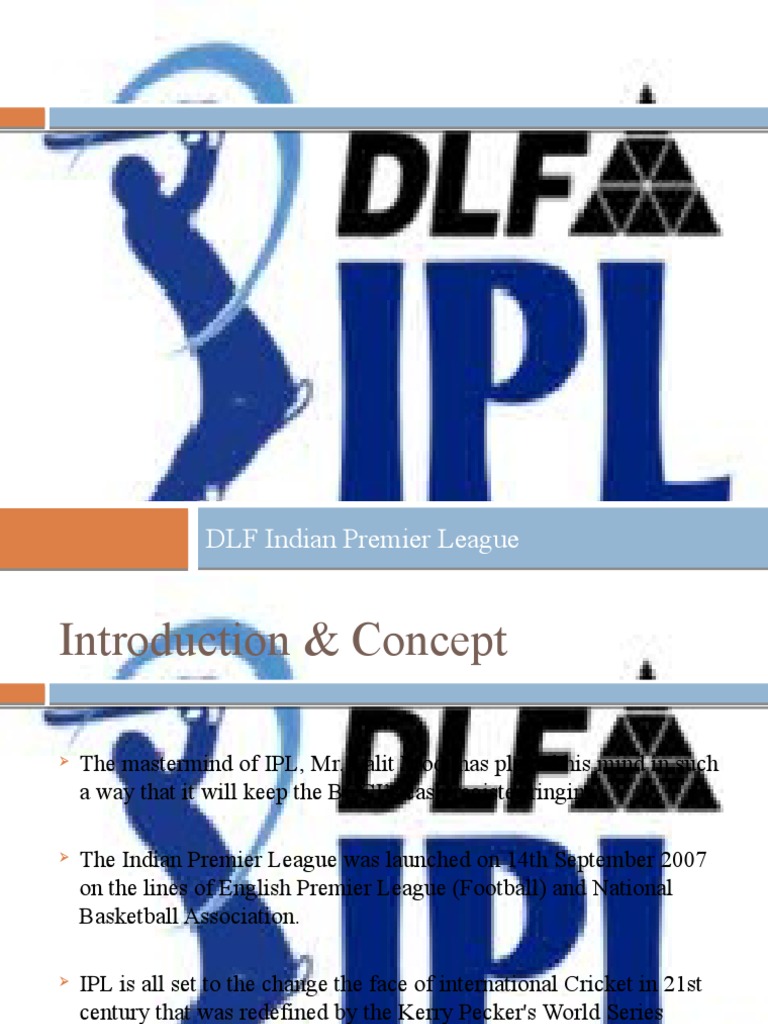 DLF Indian Premier League Overview | PDF | Team Sports | Professional ...