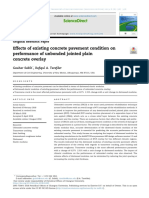 Effects of Existing Concrete Pavement Condition On Performance of Unbonded Jointed Plain Concrete Overlay