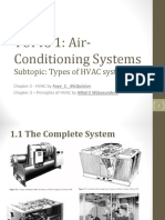 TOPIC 1: Air-Conditioning Systems: Subtopic: Types of HVAC Systems