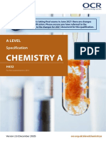 Specification Accredited A Level Gce Chemistry A h432