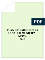 Plan de Emergencias en Salud Neiva Jefferson