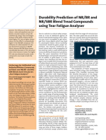 Durability Prediction of NR/BR and NR/SBR Blend Tread Compounds Using Tear Fatigue Analyser