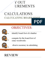 Calculating Board Feet