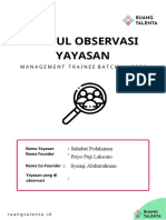 Modul Observasi Yayasan