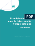 Guía Didáctica. II Ed - PDF Intervención Telepsicológica