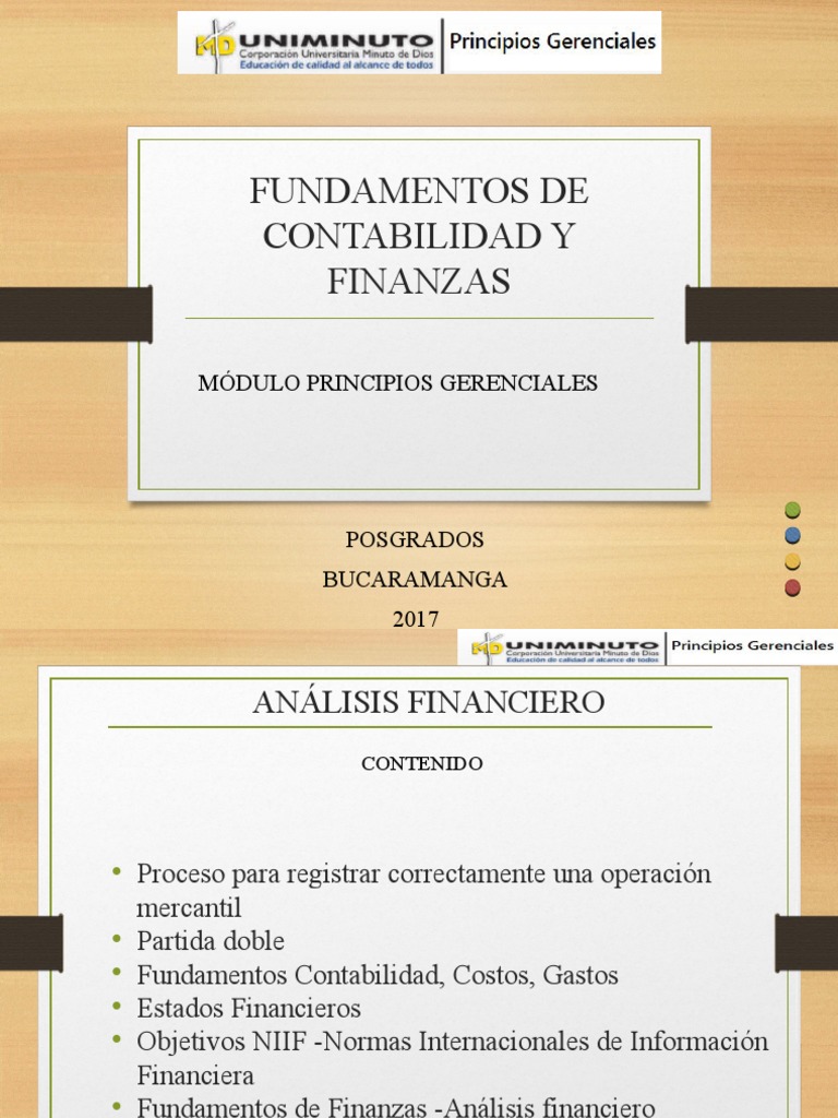 Fundamentos de Contabilidad y Finanzas | PDF | Contabilidad | normas ...