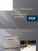 Participarea Romaniei la Primul Razboi Mondial