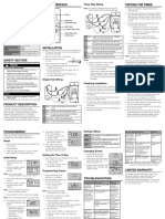 INTERFMATIC InWall Astronomical Timer EJ600 Instructions-EN PDF