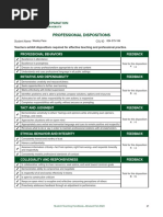 Csu Cep Professional Dispositions 1