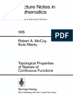 Robert A. McCoy, Ibula Ntantu - Topological Properties of Spaces of Continuous Functions