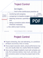 Project Control Monitoring