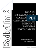 Boletín Técnico 22 Guía de Instalación Accesorios Bandejas