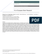 European Consensus Document on Brain Research Updates Priorities