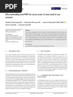 Microneedling and PRP For Acne Scars: A New Tool in Our Arsenal