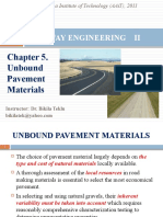 HW II - Chapter 5 - Unbound Pavement Materials