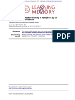 Occasion-Setting Mechanism Color Modulates Olfactory Learning in Honeybees by An