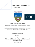 Advanced Manufacturing and Mechanical Systems Design