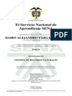 El Servicio Nacional de Aprendizaje SENA: Dairo Alejandro Vargas Arenas
