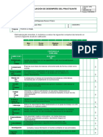 Formato Evaluación de Desempeño Del Practicante