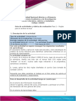 Guía de Actividades y Rúbrica de Evaluación - Unidad 1 - Fase 2 - Reglas para El Análisis Textual