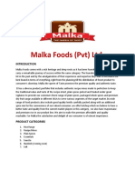 Malka Foods (PVT) LTD