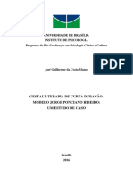 Gestalt-terapia de Curta Duração - Modelo Jorge Ponciano Ribeiro - Um Estudo de Caso