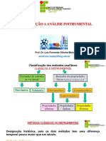 Aula 1 - Introdução A Análise Instrumental