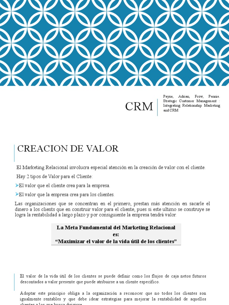 Payne, Adrian, Frow, Pennie. Strategic Customer Management: Integrating ...