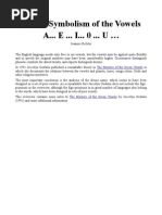 Download On the Symbolism of the Vowels A-E-I-O-U  by jwr47 SN50727280 doc pdf