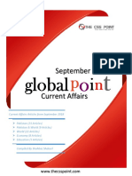 Monthly Global Point Current Affairs September 2018