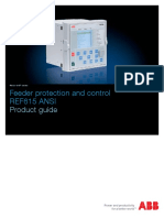 Feeder Protection and Control Ref615 Ansi: Product Guide