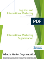 Logistics and International Marketing: Sandra Chicas Sierra Magister in International Commerce