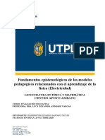UTPL-fundamentos Epistemológicos de Los Modelos Pedagógicos Relacionados Con El Aprendizaje de La Física (Electricidad)
