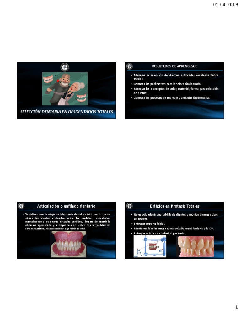 Enfilado Dental | PDF | Dentadura postiza | Cabeza y cuello humanos