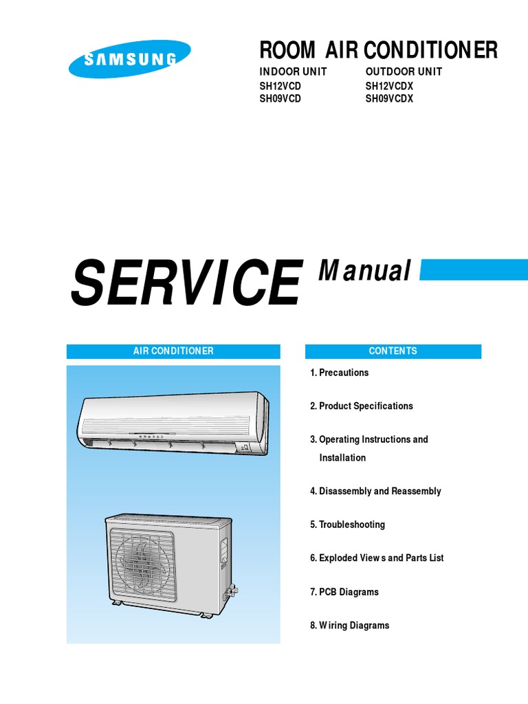 Ser4vice Manual Aire Samsung INVERTE | PDF | Air Conditioning ...