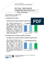 Updates on Palay, Rice and Corn Prices, Week 4 of June 2020_0