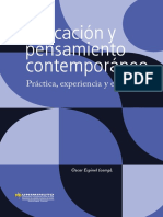 Educación y pensamiento contemporáneo. Práctica, experiencia y educación (2020) (1) copia