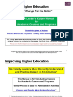 Improving Higher Education: KAIZEN Means: "Change For The Better"