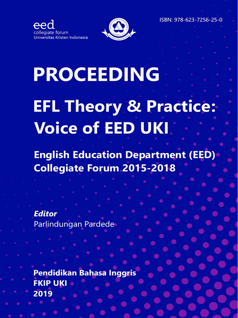 EFL Theory & Practice Proceedings 2015-2018 | PDF | English As A Second ...
