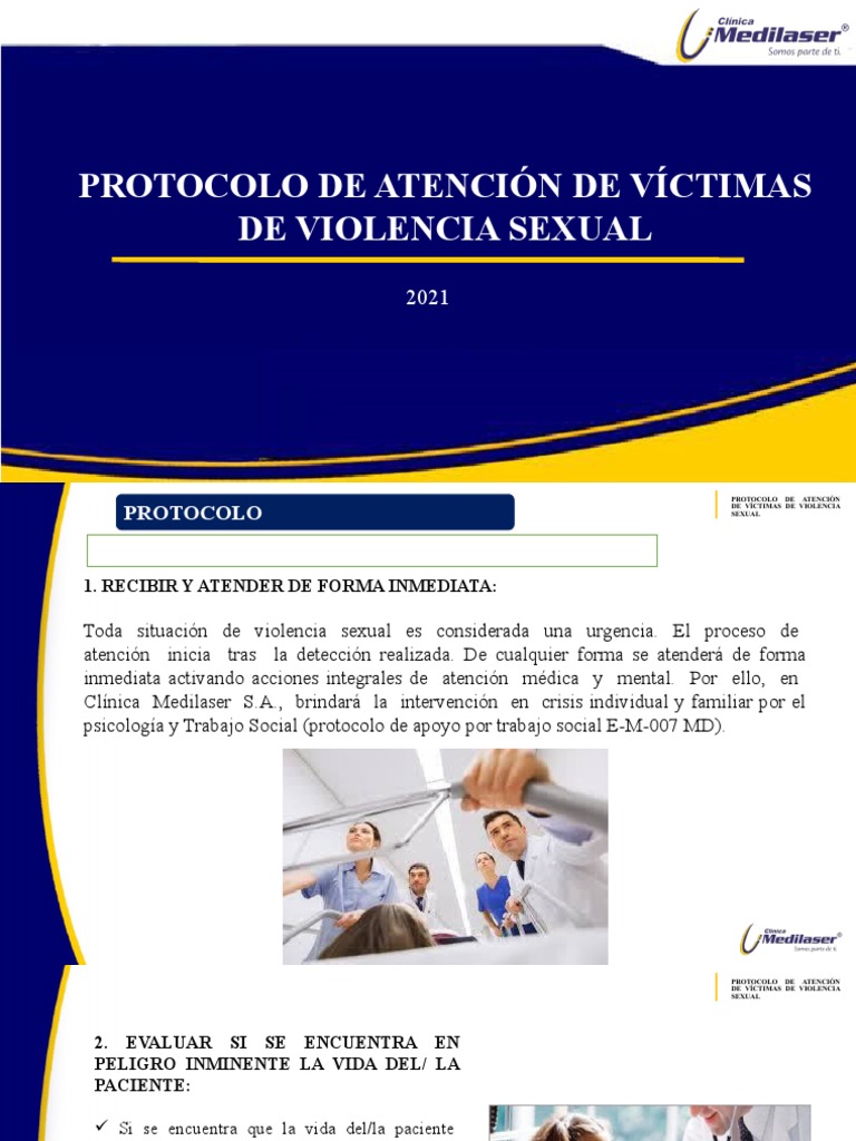 Protocolo de Atención a Víctimas de Violencia Sexual | PDF | Agresión ...