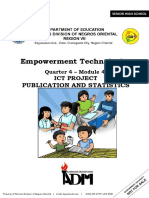 Empowerment Technologies: Publication and Statistics