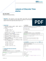 Time Domain Analysis of Discrete Time Signals and Systems: Md. Rofi Uddin
